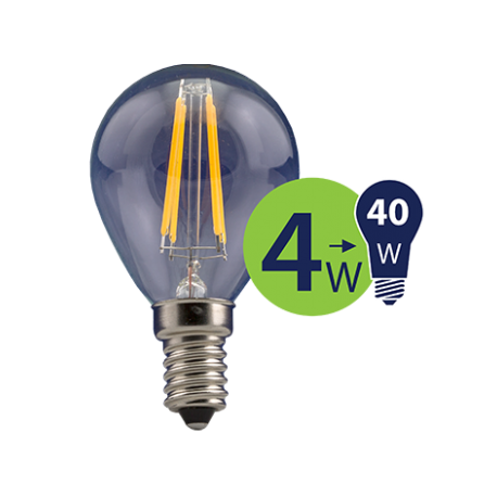 Lempa LED 4W 470lm E14 2700K FL-G45-70201 LEDURO