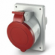 SCAME Eureka IP44 Recessed Corner Electrical Socket