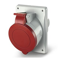 SCAME Eureka IP44 Recessed Corner Electrical Socket