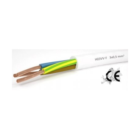 Flexible Copper Cable with PVC Insulation H03VV-F