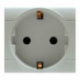 SCAME Unibox 2P+E 16A Plug Socket 101.6412.G