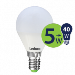 Lempa LED 5W E14 PL-G45-21182 Leduro