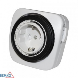 BEMKO TSMD20 24H Schuko Mini Mechanical Timer Relay