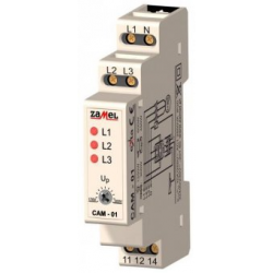 ZAMEL CAM-01 Voltage Asymmetry Relay 230V/400V
