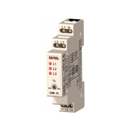ZAMEL CAM-01 Voltage Asymmetry Relay 230V/400V