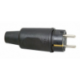 Plug 16A 230V rubber black