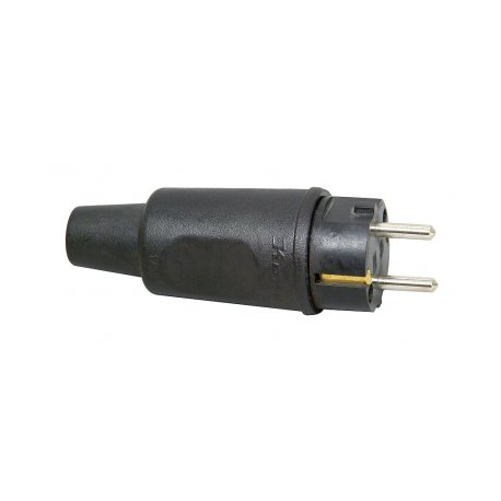 Plug 16A 230V rubber black