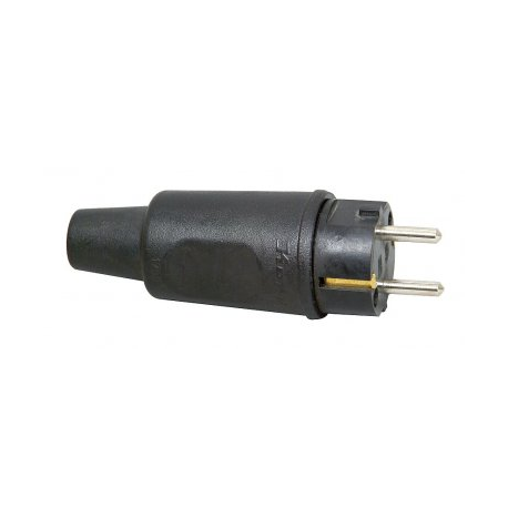 KOPP 16A 230V Black Rubber Plug KOPP 16A 230V Black Rubber Plug