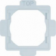 HAGER IP44 Plug Socket Sealing Intermediate