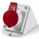SCAME Eureka IP44 Wall-Mounted Corner Socket