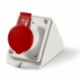 SCAME Eureka IP44 Wall-Mounted Corner Socket