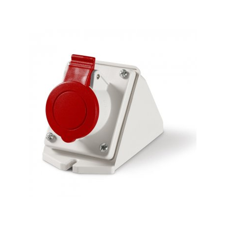 SCAME Eureka IP44 Wall-Mounted Corner Socket