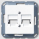 JUNG A/AS 500 Modular TV/Network Socket Cover Plate