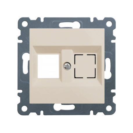 HAGER Keystone Jack Socket Mounting Plate for 2 Sockets