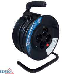 BEMKO 15/25m Drum Cable Reel with Sockets