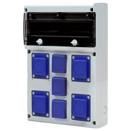 SCAME Block Panel with Electrical Plug Sockets