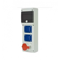 SCAME Block Panel with Plug Sockets