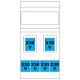 SCAME Block Panel with Electrical Plug Sockets