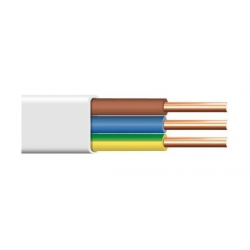 Plokščias instaliacinis kabelis su PVC izoliacija YDYp (BVV-P)