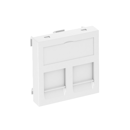 Dangtelis UTP DTG-2C RW1 45mm 2xRJ45 plokščia Dangtelis UTP DTG-2C RW1 45mm 2xRJ45 plokščia