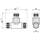 Jungtis WP3/DT atsišak. 2P+PE 0,5-2,5mm2 IP68 teko