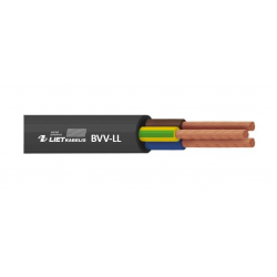 Lankstus instaliacinis kabelis su PVC izoliacija BVV-LL