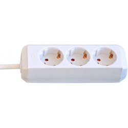 BRENNENSTUHL 3-Socket 1.5m White Extension Cord