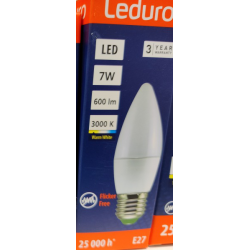 LEDURO 7W 3000K E27 LED Bulb 220-240V C38 21227