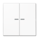 JUNG LS 990 Double Switch Buttons with Illuminated Glass Frame