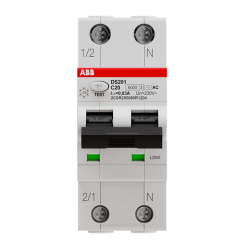 ABB DS201AC Residual Current Circuit Breaker with Overcurrent Protection