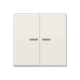 JUNG AS 500 Double Switch Keys with Illuminated Glass Plate