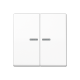 JUNG AS 500 Double Switch Keys with Illuminated Glass Plate