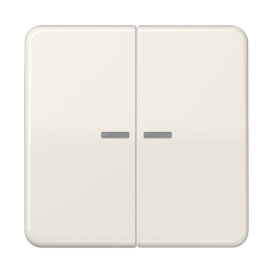 JUNG CD 500 Double Switch Keys with Illuminated Glass