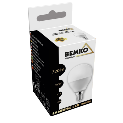 Lempa LED 7.5W E14 G45 3K (D84-SLB-E14-G45-075-3K)