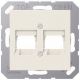 JUNG A/AS 500 Modular TV/Network Socket Cover Plate