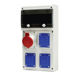 SCAME Block Panel with Plug Sockets
