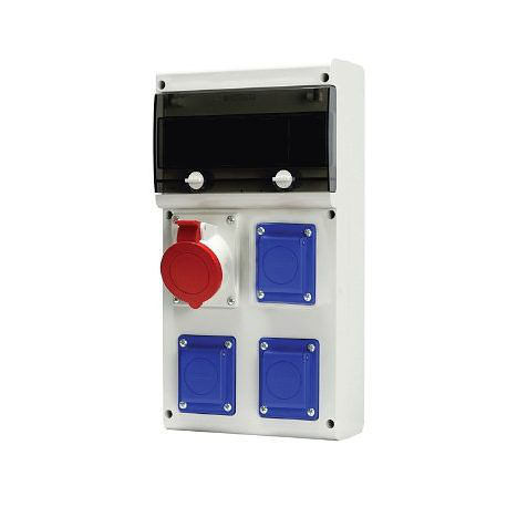 SCAME Block Panel with Plug Sockets