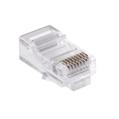 Kištukas RJ45 cat.5e monolitiniam kabeliui, ekranuotas Kištukas RJ45 cat.5e monolitiniam kabeliui, ekranuotas