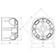 KOPOS Soundproof Gypsum Board Electrical Boxes with Membranes