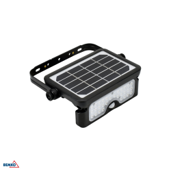 Prožektorius LED SOLAR 5W 4000K 500LM IP65 PIR juodas