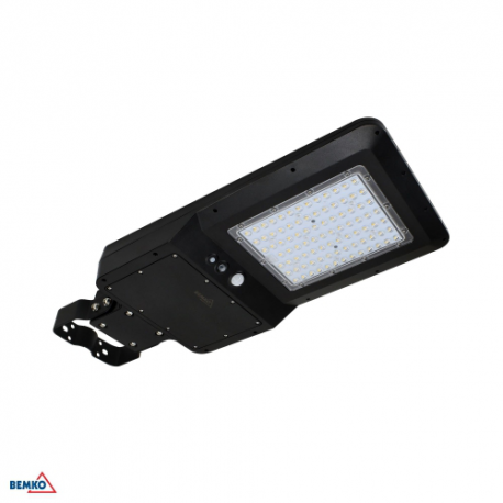 Šviestuvas LED SOLGER 40W 4800LM 4000K IP65 BLACK PIR