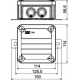 OBO BETTERMANN FireBox with plug-in seals, single terminals
