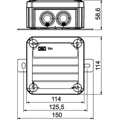 OBO BETTERMANN FireBox with plug-in seals, single terminals