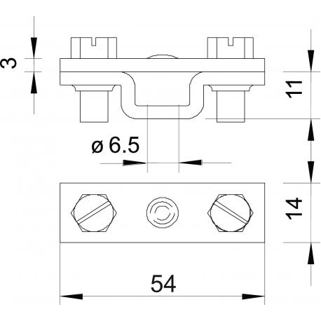 OBO BETTERMANN Holder for strip 30/40mm