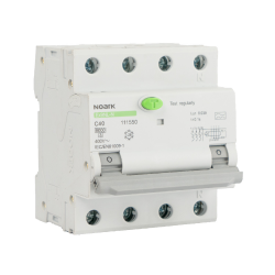 NOARK Ex9NL-N 3P+N RCCB with Overcurrent Protection