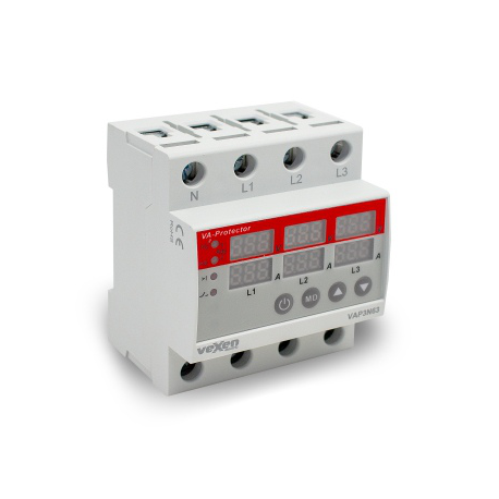 VEXEN VAP3N63 overvoltage and overcurrent protection relay