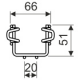 KOPOS DZI Wire cable tray with integrated coupling
