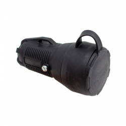 VEXEN SRC250BL PRO rubber, black socket with cover 2P+E 16A 250V IP54