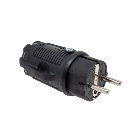 VEXEN PR250BL PRO rubber socket with cover 2P+E 16A 250V IP54 VEXEN PR250BL PRO rubber socket with cover 2P+E 16A 250V IP54