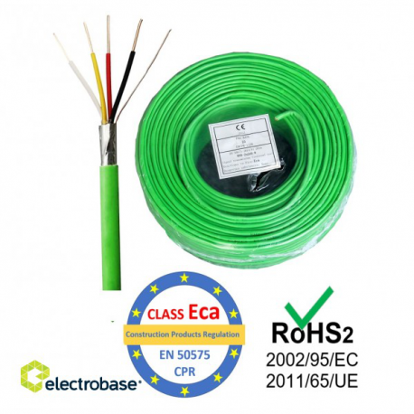 Kabel KNX 2x2x0,8 zielony Kabel KNX 2x2x0,8 zielony